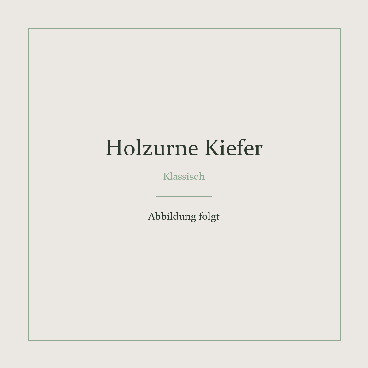 Holzurne Kiefer – Klassisch