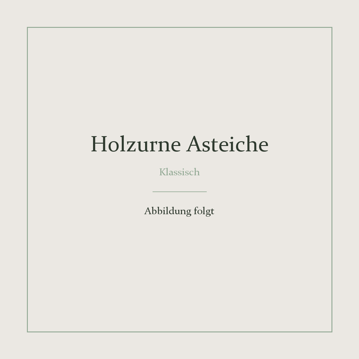 Holzurne Asteiche – Klassisch
