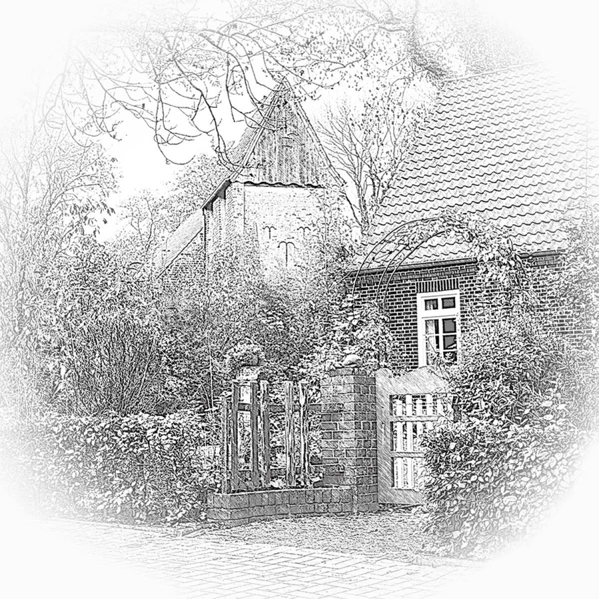 Bruch Partie im Dorf